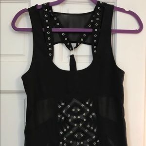 Nastygal leather studded dress